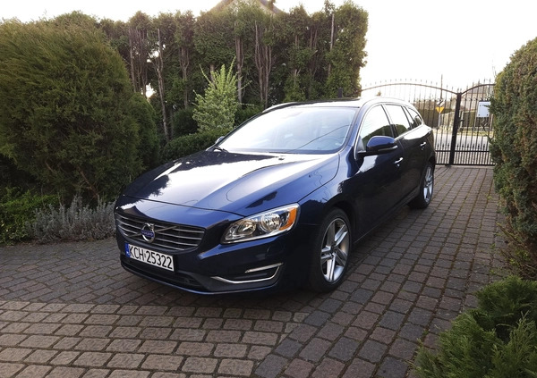 Volvo V60 cena 71500 przebieg: 99000, rok produkcji 2015 z Libiąż małe 254